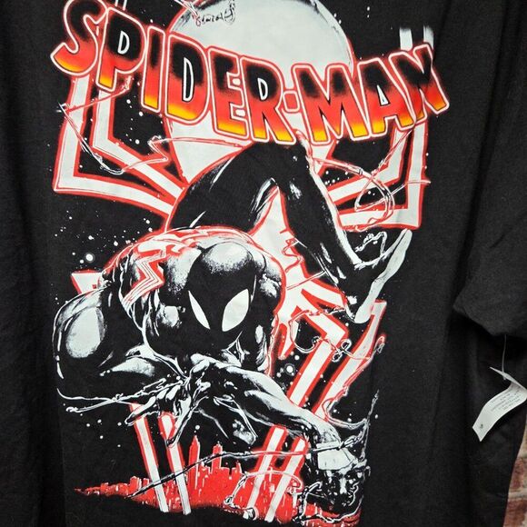 Marvel Spider-Man Black Suit T-Shirt | Unisex 3XL | Black Short Sleeve Tee - Picture 4 of 5